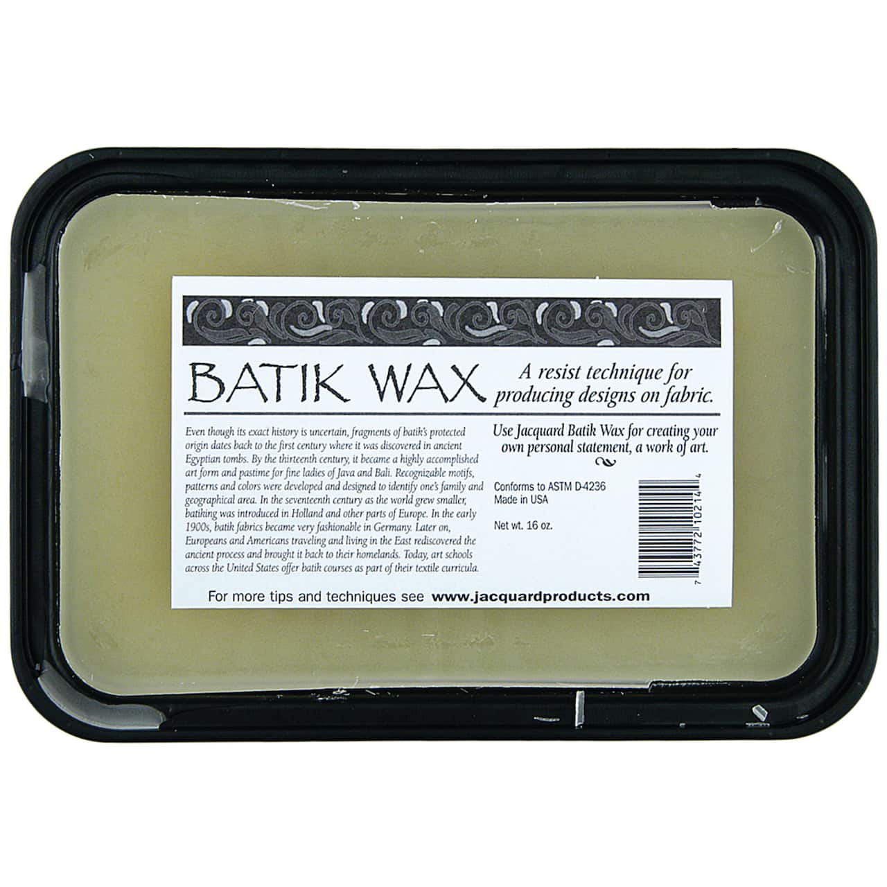 Jacquard Batik Wax, 1lb.
